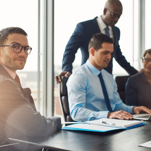 Professional young multiracial business team Professional young multiracial business team